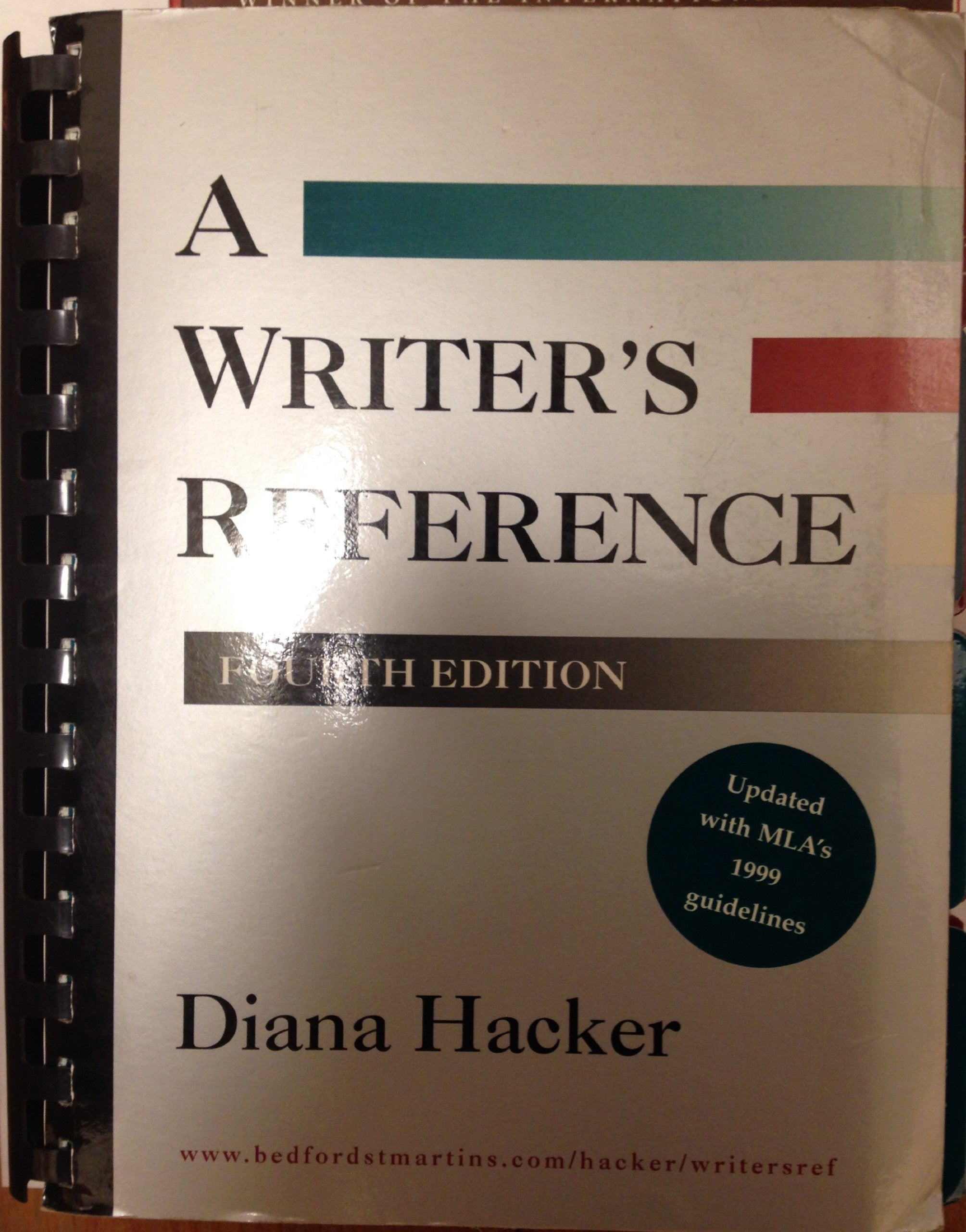 Writer's Reference (with 1999 MLA Update)