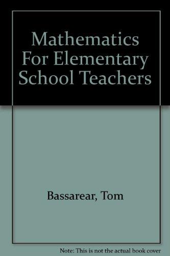 Mathematics For Elementary School Teachers