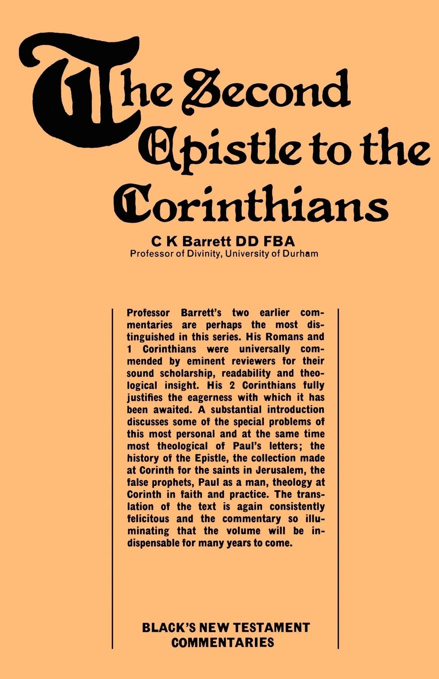 A Commentary on The Second Epistle to the Corinthians