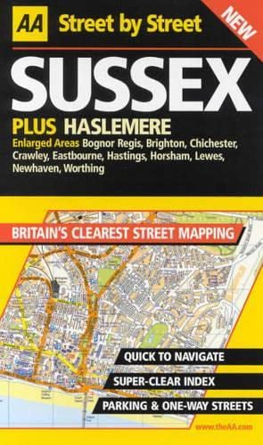 Aa Street by Street Sussex