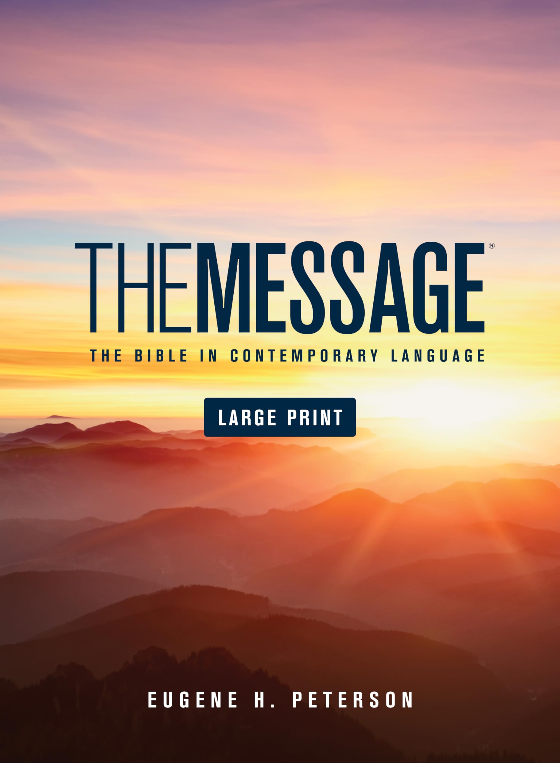 The Message Large Print (Hardcover): The Bible in Contemporary Language