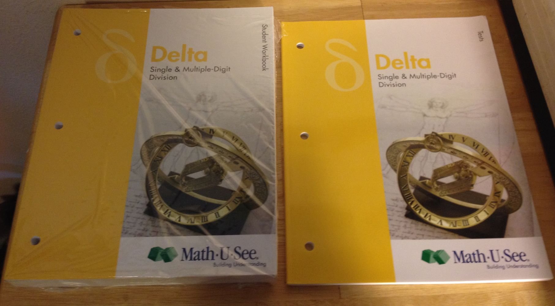 Math U See Delta Student Workbook and Test booklet