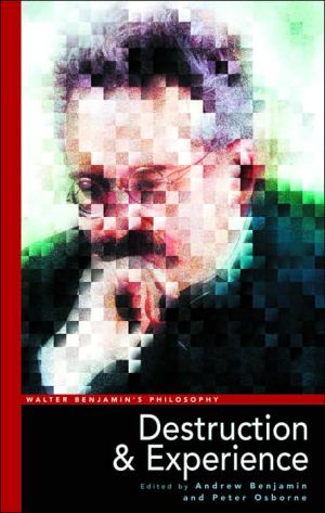 Walter Benjamin's Philosophy: Destruction and Experience